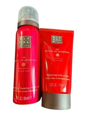 The Ritual of Ayurveda Balancing Bath & Body Set - Red
